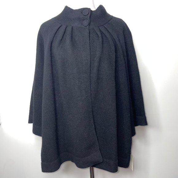 Sarah Spencer Sweaters - Sarah Spencer Women's Size 2X Knit Cardigan Black Two Buttons 3/4 Sleeves